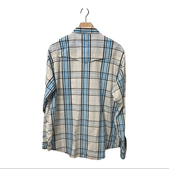 Dagon Men's Western Madres Blue Performance UPF 30+  Fishing Shirt, XL - Picture 4 of 10